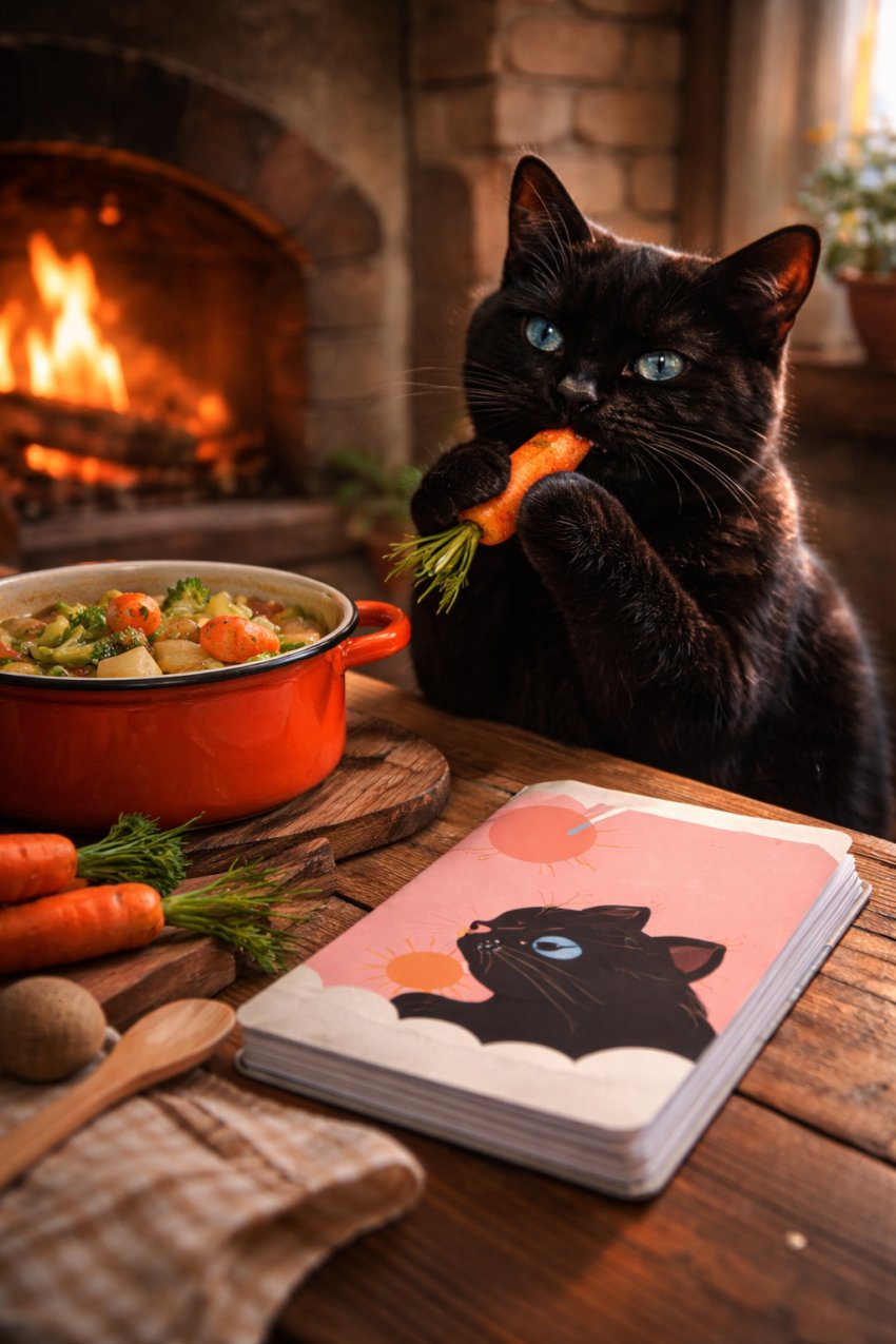 kuro mei keleti ihletésű, fekete cicás hozzátáplálási napló uniszex, barna nyomatos