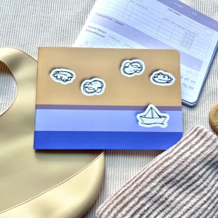 balatoni nyár hozzátáplálási napló csomag lila nyomatos eleven színek